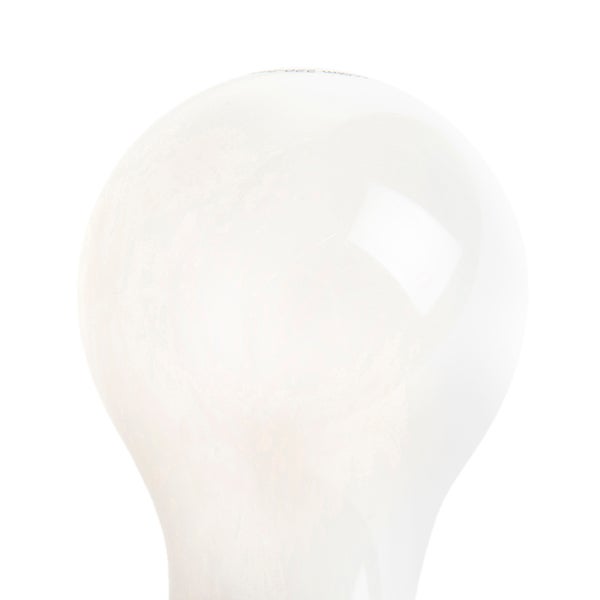 Mattierte Glühbirne aus Glas.