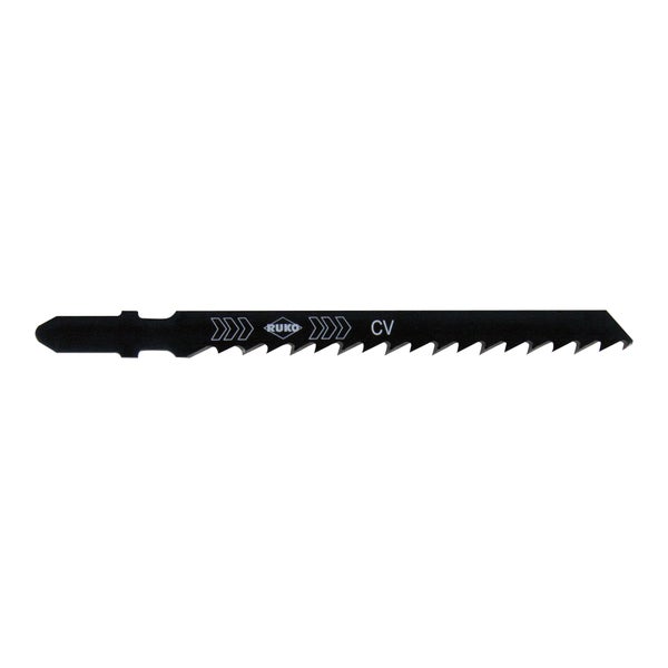 RUKO 5x Stichsägeblatt 8006 HCS schwarz geschränkt - 3218006