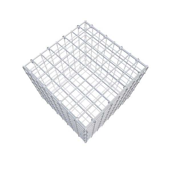 Gabione 40 cm x 40 cm x 40 cm (L x H x T), Maschenweite 5 cm x 5 cm, C-Ring