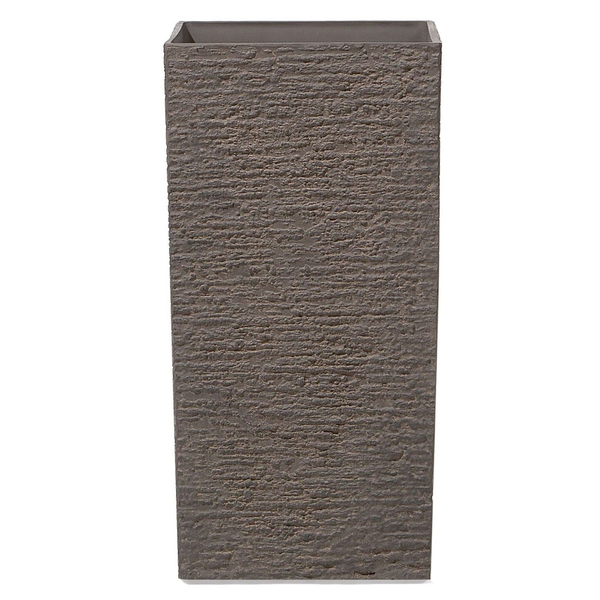 Hoher Pflanzkübel mit strukturierter Oberfläche