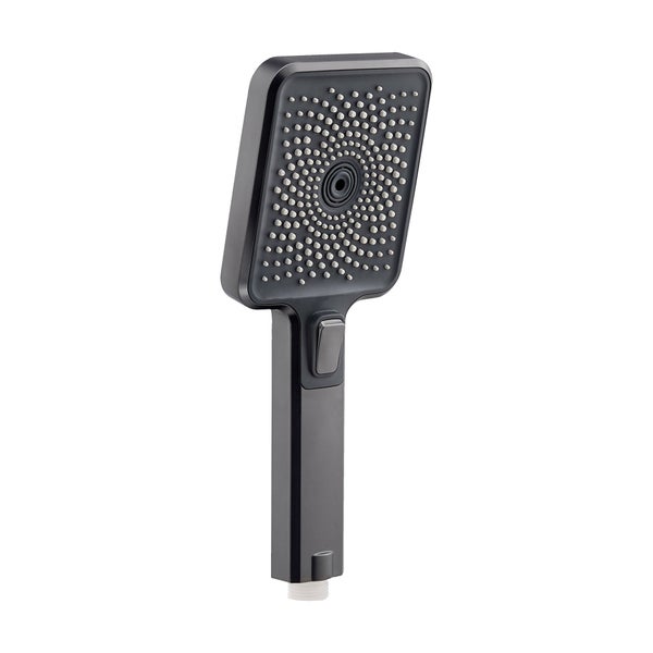 SCHÖNER WOHNEN-Kollektion Handbrause VERINA, Industrial, wassersparender Duschkopf eckig, Duschbrause mit 3 Strahlarten