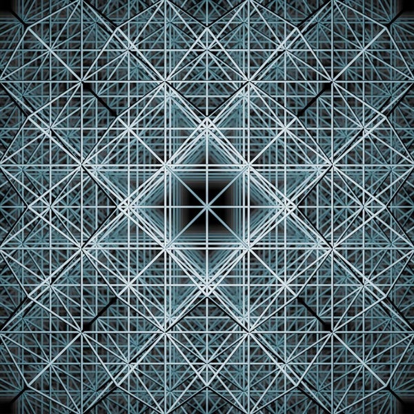 Abstraktes Muster aus sich wiederholenden geometrischen Formen