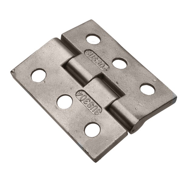 Ein Edelstahl Türband aus Material SUS304 mit vorgebohrten Löchern für eine einfache Montage.