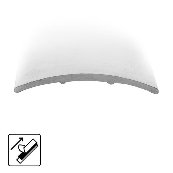 FLOORDIREKT Übergangsprofil - Übergang zwischen Bodenbelägen - Breite: 30 mm - Silber - Selbstklebend - 100 cm