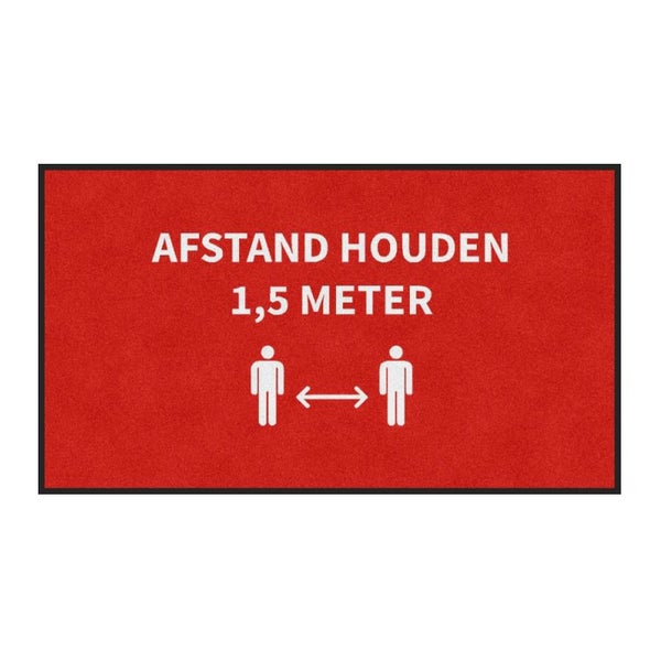 Fußmatte „Halten Sie Abstand“ eineinhalb Meter – 85x150 cm