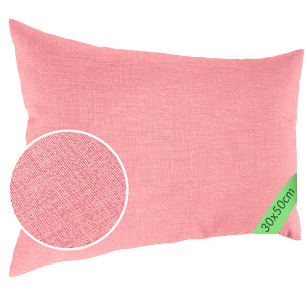 Kissenhülle Leinenoptik 30x50cm ohne Füllung Pink