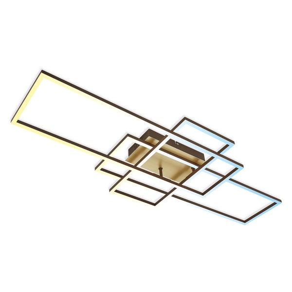 LED Deckenleuchte Fernbedienung CCT Nachtlicht schwenkbar 51W gold Briloner