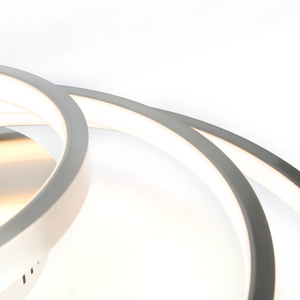 Nahaufnahme einer runden LED Deckenleuchte