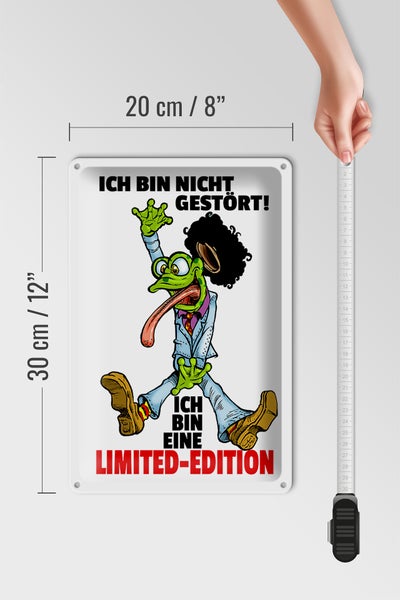 Blechschild Spruch 20x30cm Nicht gestört, Limited Edition