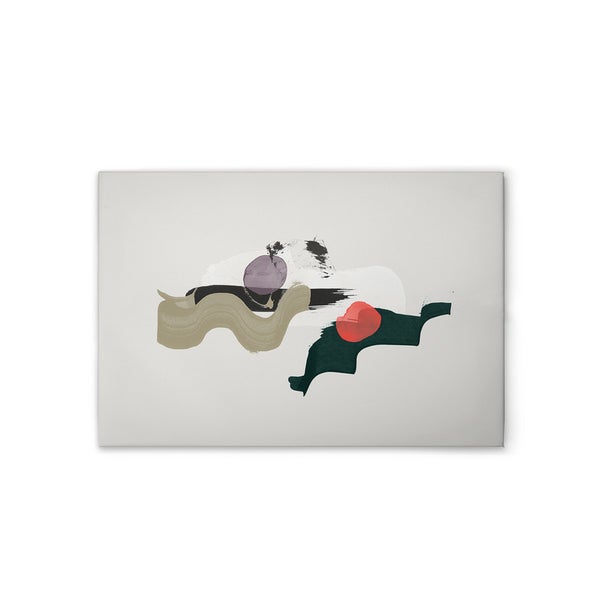 Abstraktes Wandbild mit Formen