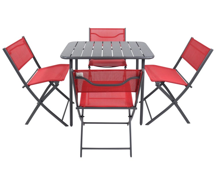 5 tlg. Bistroset Balkonset Gartenset Sumila 80x55