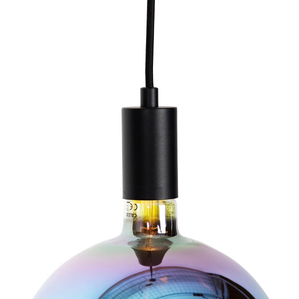Industrielle Pendelleuchte schwarz inkl. dimmbarer LED G200 - Facil