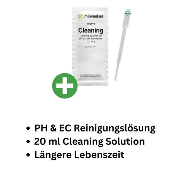 Milwaukee EC-pH-Elektroden Reinigungslösung 20 ml – Effektive Pflege für längere Lebensdauer und präzise Messergebnisse
