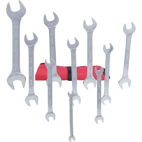 Set aus Gabel-Ringschlüsseln mit Aufbewahrungstasche