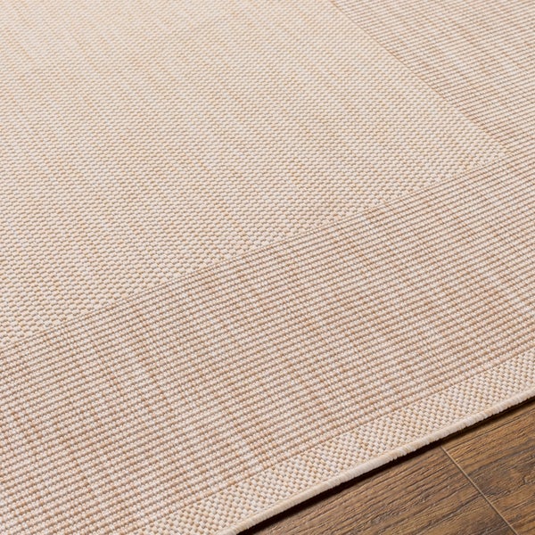 In-/Outdoor-Teppich mit Jute-Look Beige/Elfenbein 200x275 cm LAYLA