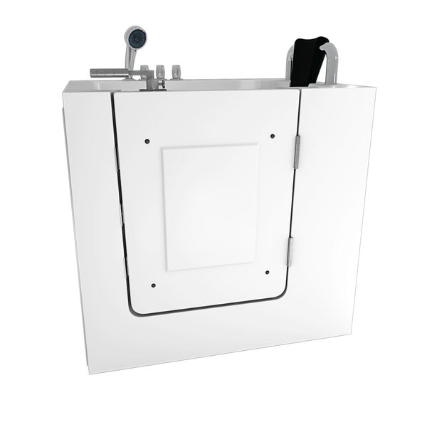 Begehbare Badewanne mit Tür, Armatur und Brause