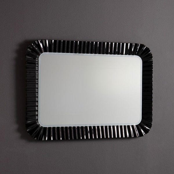 Spiegel 94x68 cm mit geschmolzenem Glasrahmen und LED-Beleuchtung