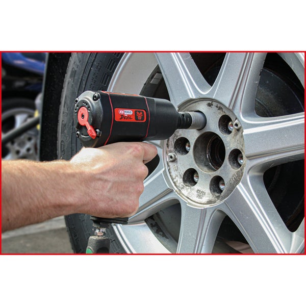 Rohrabschneider von KS Tools mit Maßangaben für Höhe, Länge und Durchmesser.