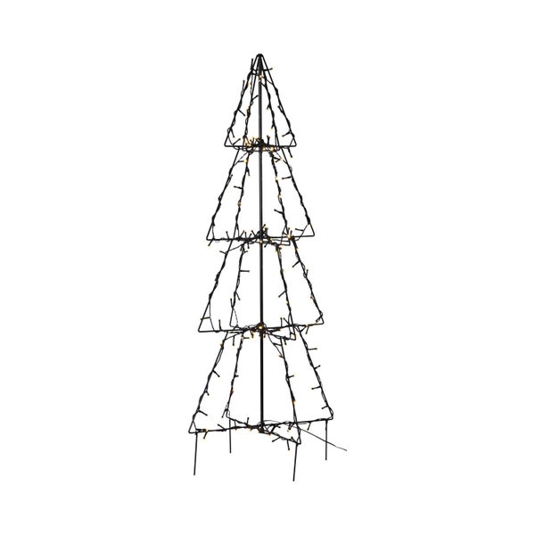 Dekorativer Weihnachtsbaum aus Metall mit Lichtern für den Innen- und Außenbereich