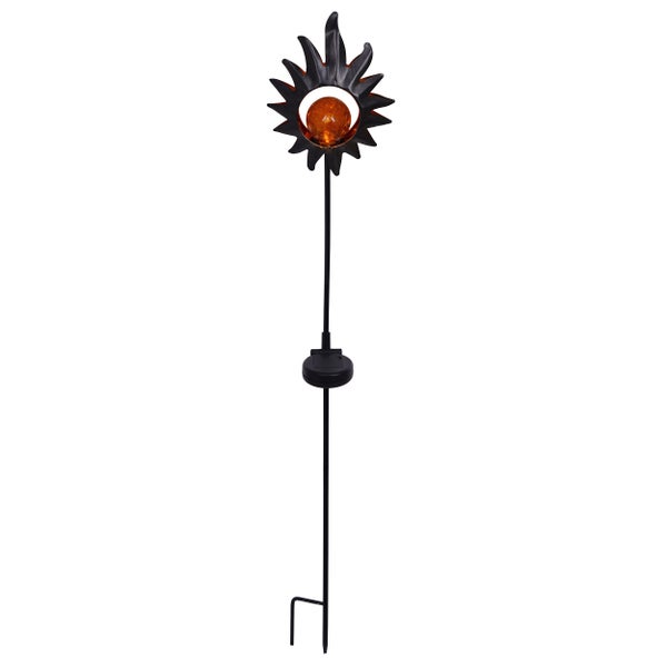 Solarleuchte mit LED im Design einer Sonne für den Garten