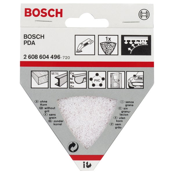 Bosch Reinigungsvlies für Dreieckschleifer 93 mm ohne Korn - 2608604496