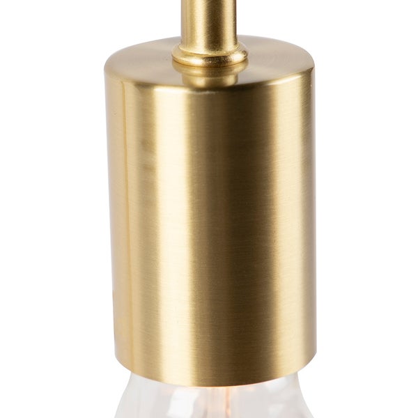 Detailaufnahme einer Pendelleuchte aus Metall