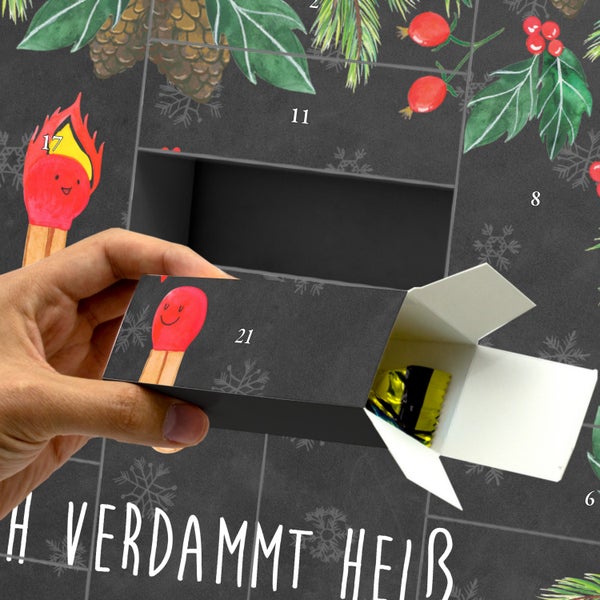 Mr. & Mrs. Panda Befüllbarer Adventskalender Streichhölzer - Schwarz