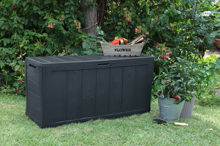 Keter Sherwood Aufbewahrungsbox - 270L - 117x45x58cm - Anthrazit