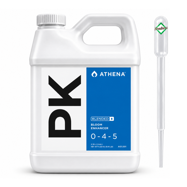 Athena PK Blended Bloom Enhancer Dünger 3,78 Liter mit Dosierpipette zur Unterstützung der Blütephase von Pflanzen.