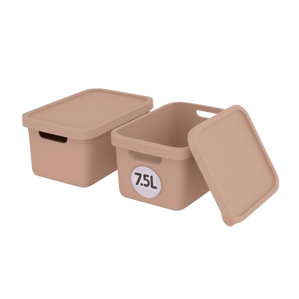 Aufbewahrungsbox mit Deckel und 7,5 Litern Fassungsvermögen