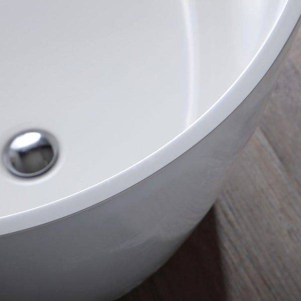 Moderne Badewanne aus Mineralguss freistehend | Serena