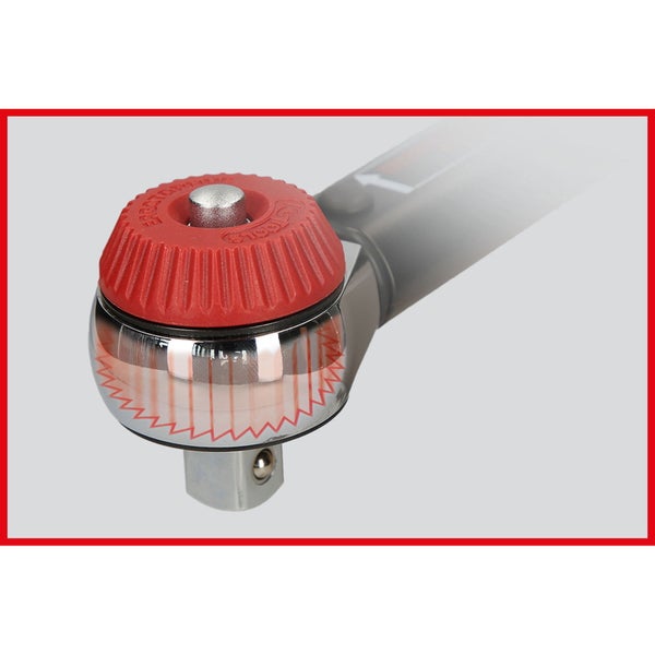 KS TOOLS 1/2 ERGOTORQUEprecision Ratschen-Drehmomentschlüssel Drehknopf 80 - 420 Nm - 516.1482
