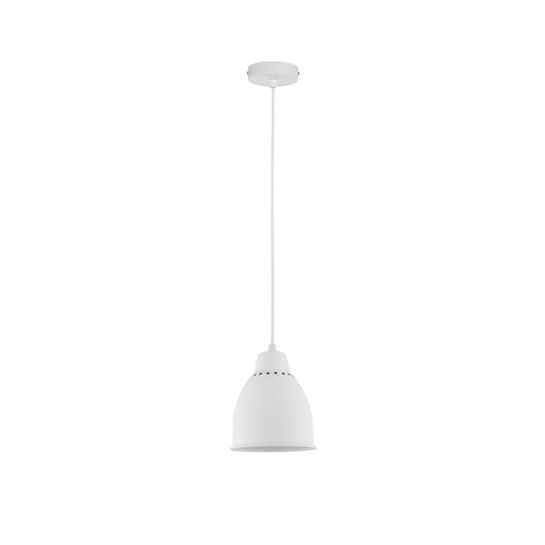 Neordic Set Pendelleuchte Hilla + LED Reflektor E27 Weiß dimmbar Metall / 230V 200lm 6,5W 1300K