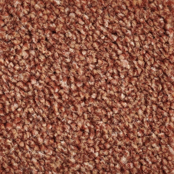 Velours Teppichboden Terracotta Auslegware rot orange 10 mm dick 500 cm Breite (Meterware)