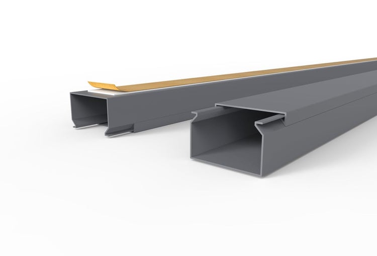 CILSON WDK4025SG Art.-Nr. 6700260.1.20 Kabelkanal Selbstklebend 40x25mm 20m, Grau - 20 Stück 1 m / 1000 mm, Viel Platz für Kabel, Schützende Verkleidung