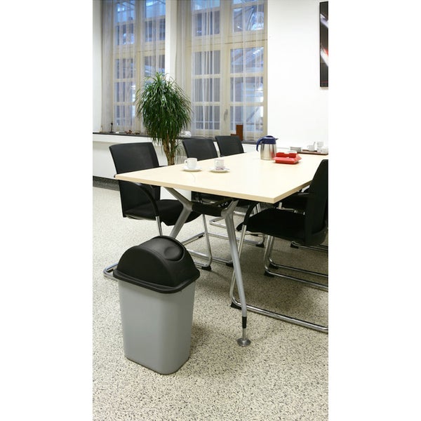 PROREGAL Rubbermaid Rechteckiger Abfallbehälter 39 Liter HxBxT 50,5 x 27,9 x 38,7 cm Polyethylen Grau