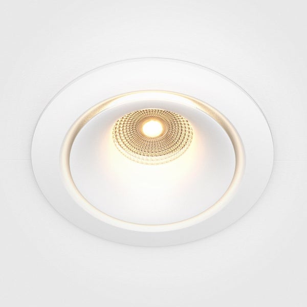 LED Deckeneinbaustrahler Yin in Weiß 12W 870lm 3000K dimmbar