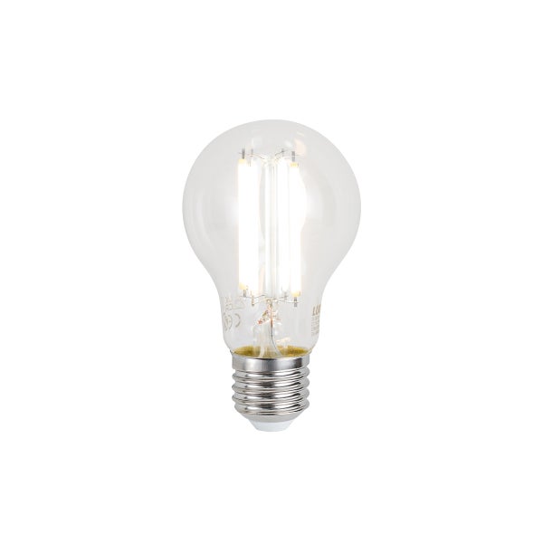 LED-Filament-Leuchtmittel in Standardform mit E27-Sockel.