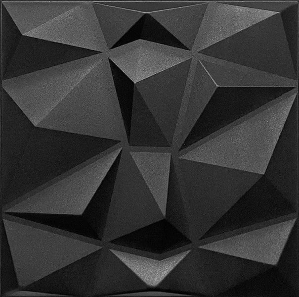 Polystyrol XPS Styropor 3D Paneelen Deckenpaneelen Dekoren 50x50cm 3mm stärke Diamant Schwarz