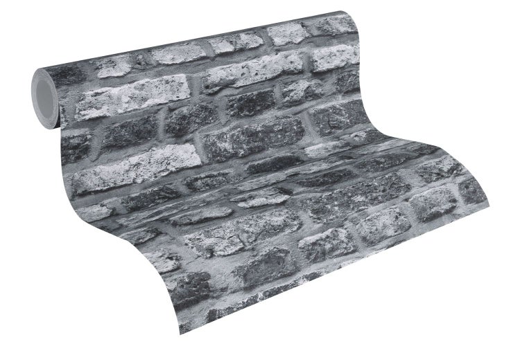 Nahaufnahme einer Mauer mit rechteckigen Ziegelsteinen