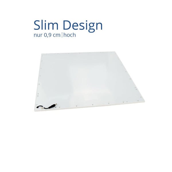 Flaches LED-Panel mit Anschlusskabel für den Innenbereich