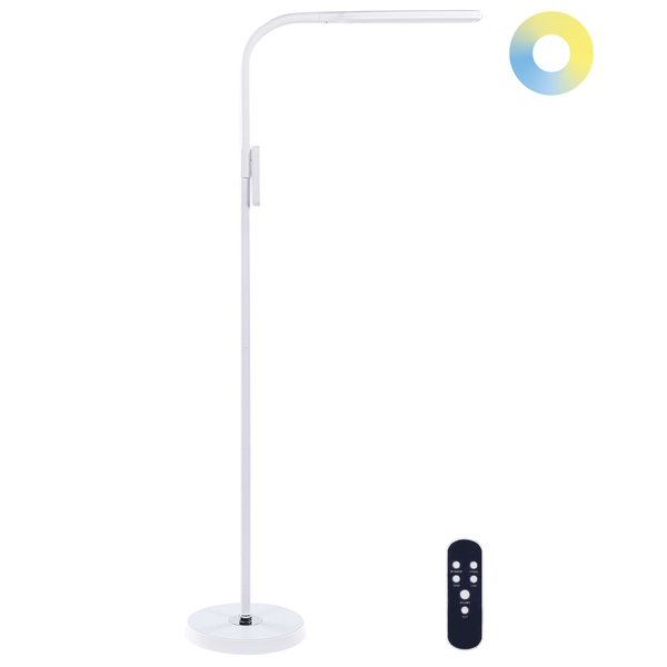 LED Stehlampe ARIES mit Dimmer Metall Weiß