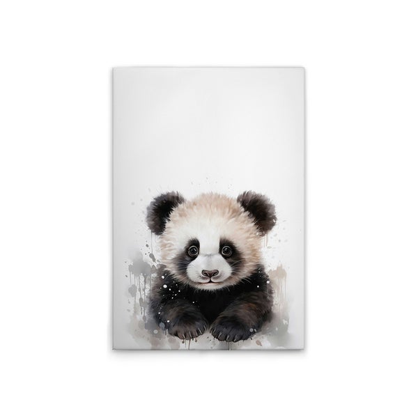 Gemaltes Wandbild eines Panda Bären