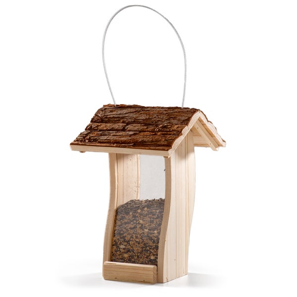 Futterhaus CULT at home Vogelhaus Höhe 30cm braun aus Holz