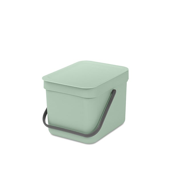 Brabantia Abfallsammler Mit Stay Open Deckel 6 Liter HxBxT 18 x 20 x 24,5 cm Kunststoff Jade