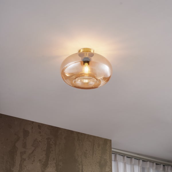 Deckenleuchte mit Glasschirm für Innenräume