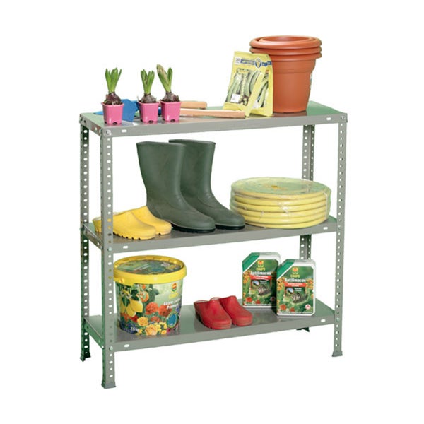 PROREGAL Schraubregal Panda Mini HxBxT 90 x 100 x 40 cm Fachlast 100 kg Grau