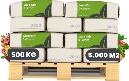Lavagrus aus Eifeler Urgestein (25x - 500 kg für 5.000 m2) - Organifer