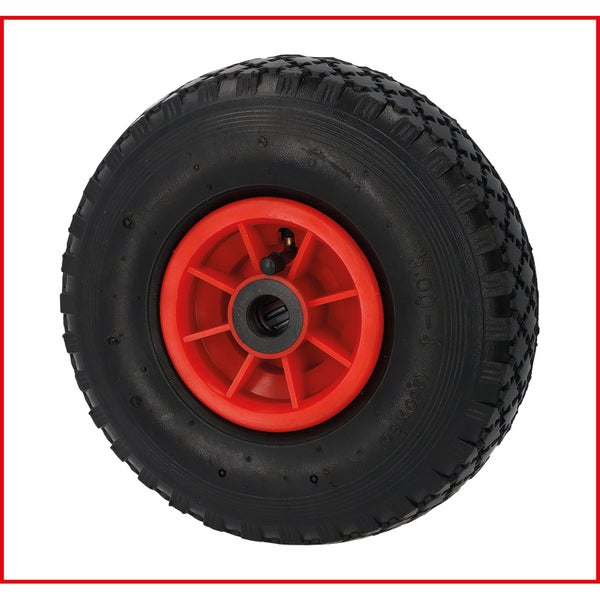 Rad für Schubkarre mit roter Felge