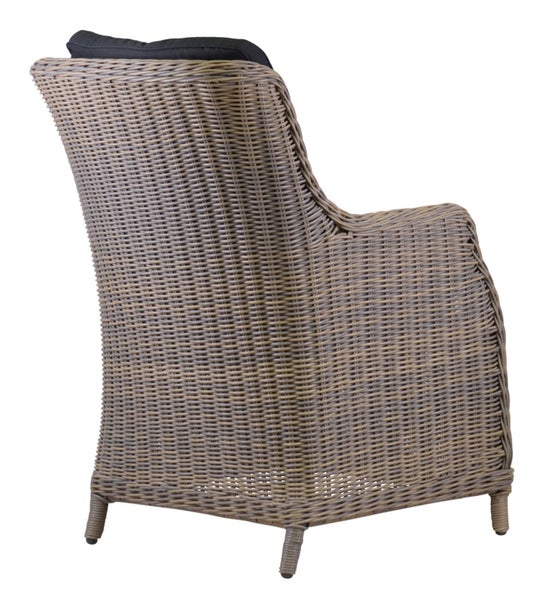 Geflechtsessel Polyrattan Rattansessel Gartenssel premium Poly Rattan mit Sitzkissen wetterfest hochwertiges Geflecht
